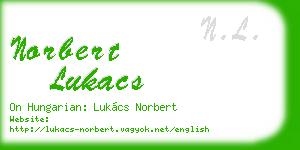 norbert lukacs business card